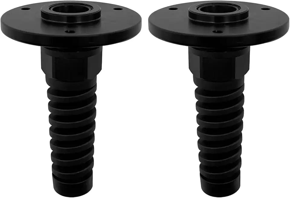 ISURE MARINE 2Pcs PG16 Cable Gland with Anodized Aluminum Base Antirust Anti-corrosive Waterproof IP68 Nylon Joint Adjustable Locknut for 10-14mm Wire Thread