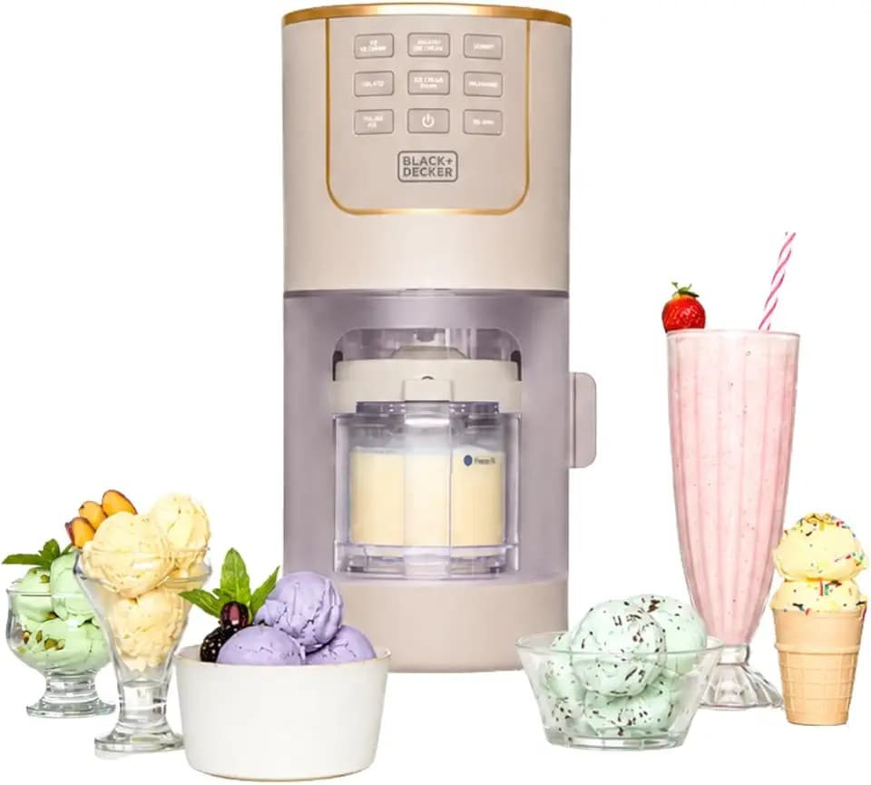 BLACK+DECKER Perfect Pint Ice Cream Maker for Protein Recipes