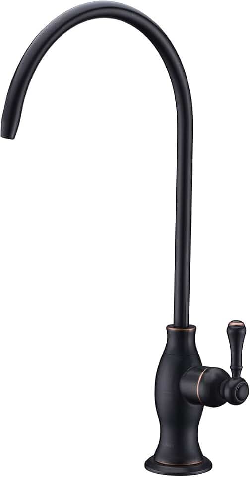 Delle Rosa Drinking Water Faucet, Stainless Steel Kitchen Water Filter Faucet, Commercial Water Filtration Faucet for Under Sink Water Filter System, Oil Rubbed Bronze Non-Air Gap RO Faucets