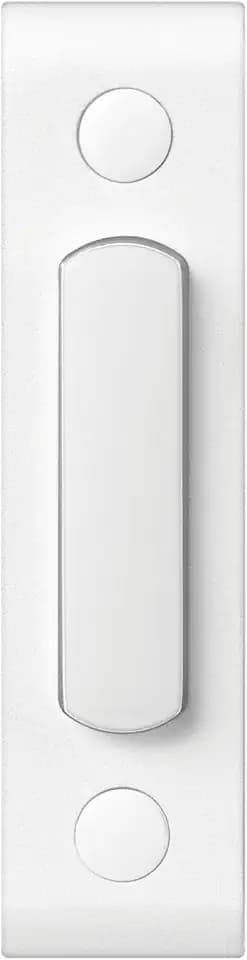 Heath Zenith White Metal Wired Lighted Push Doorbell Button