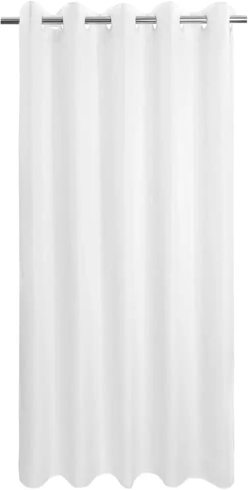 River Dream Extra Long No Hook Shower Curtain or Liner 71x98, White