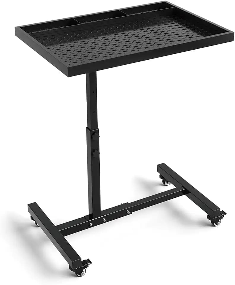 Rolling Tool Tray, 220LBS Capacity Mechanic Works Table