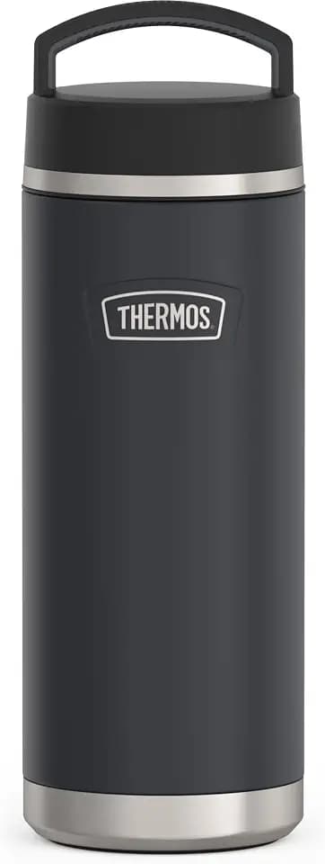 THERMOS ICON SERIES Stainless Steel Water Bottle with Screw Top Lid - 32 Ounce, Granite - Insulated Water Bottle with Lid