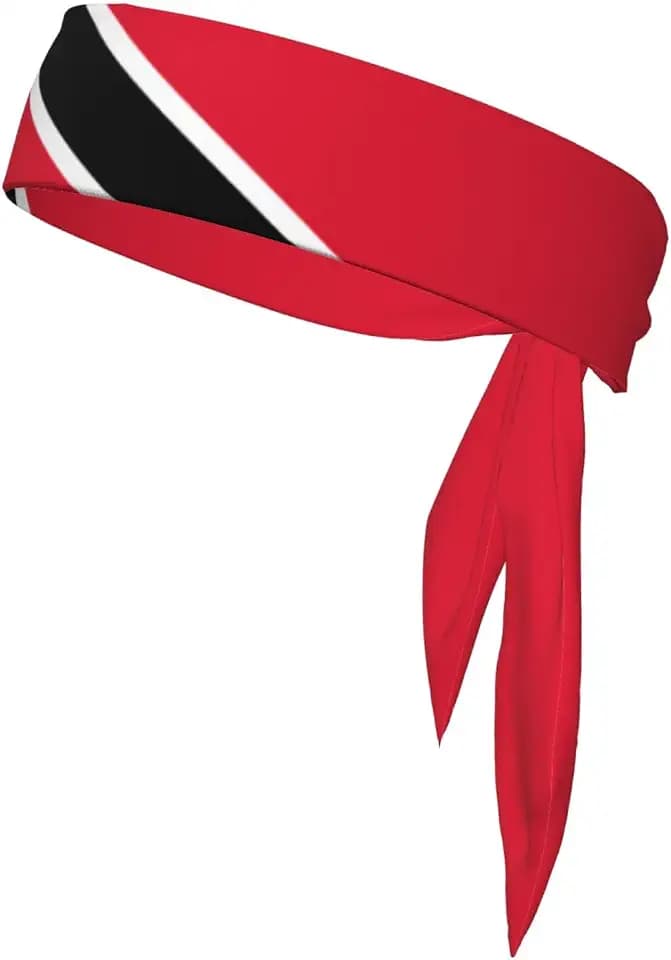 Flag Sports Head Ties for Men Women Tie Headband Tie Back Hairband Sweatbands for Tennis Ninja Karate Running Yoga