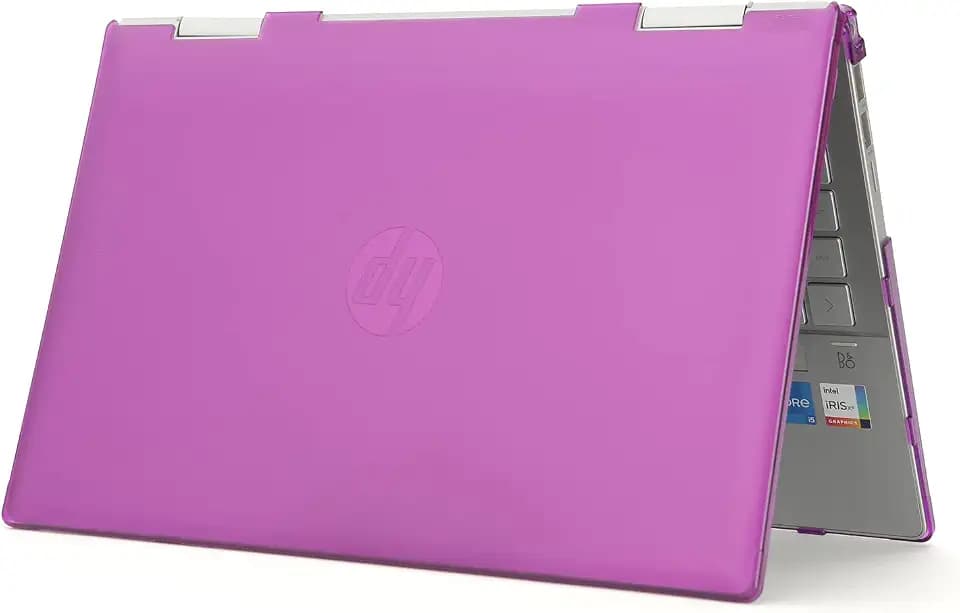 mCover Nur kompatibel mit HP Pavilion X360 14-EKxxxx Serie 2-in-1 Convertible Laptop PC (2022 ~ 2023) (nicht für andere HP-Modelle geeignet), Violett
