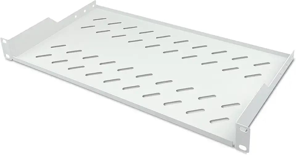 DIGITUS Fachboden zum Festeinbau – 19-Zoll 1HE – 250 mm Tief – Grau