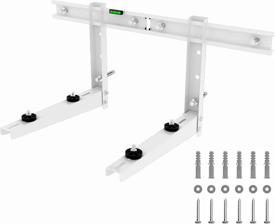 Mini Split Wall Mounting Bracket for 9000 Btu to 18000 Btu Outdoor Ductless Mini Split Air Conditioner AC Heat Pump System, Heavy Duty AC Support Bracket for Outside, Hold Up to 330 lbs