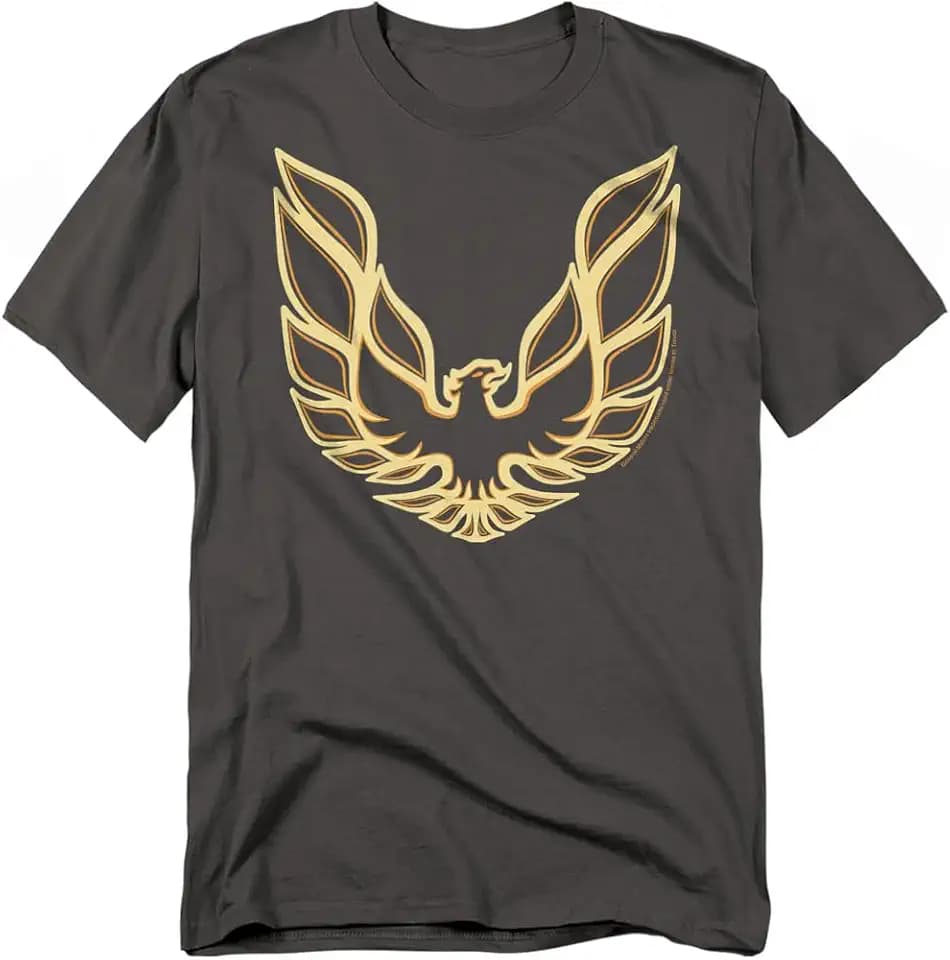 Popfunk Pontiac Firebird GM Logo General Motors T-Shirt -, Charcoal