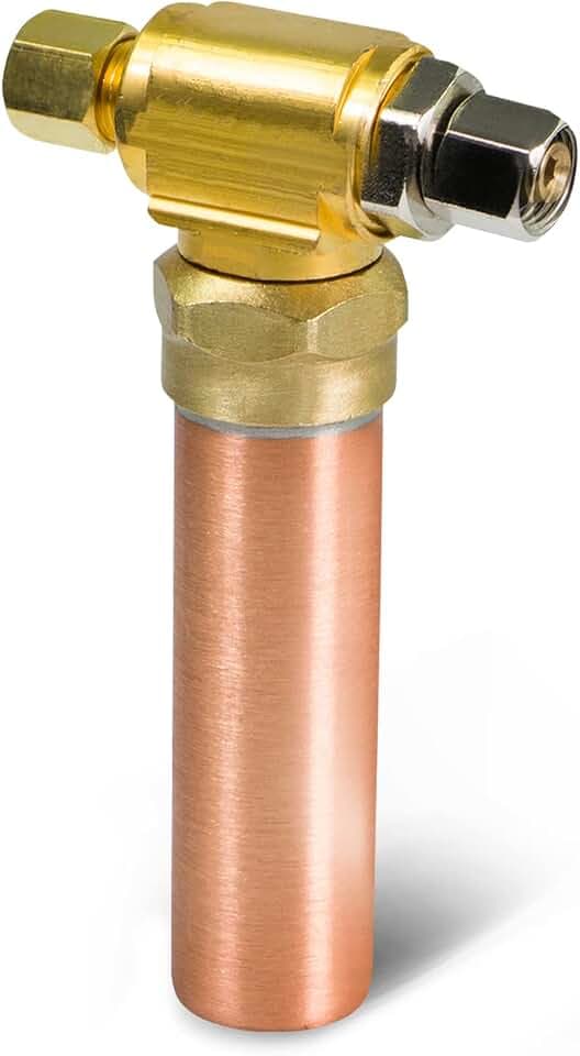 SUPPLYGIANT IS-BB-36DPNQ Compression Tee Hammer Arrestor, AA 1/4 in. OD COMP x 1/4 in. OD Femail Compression Copper