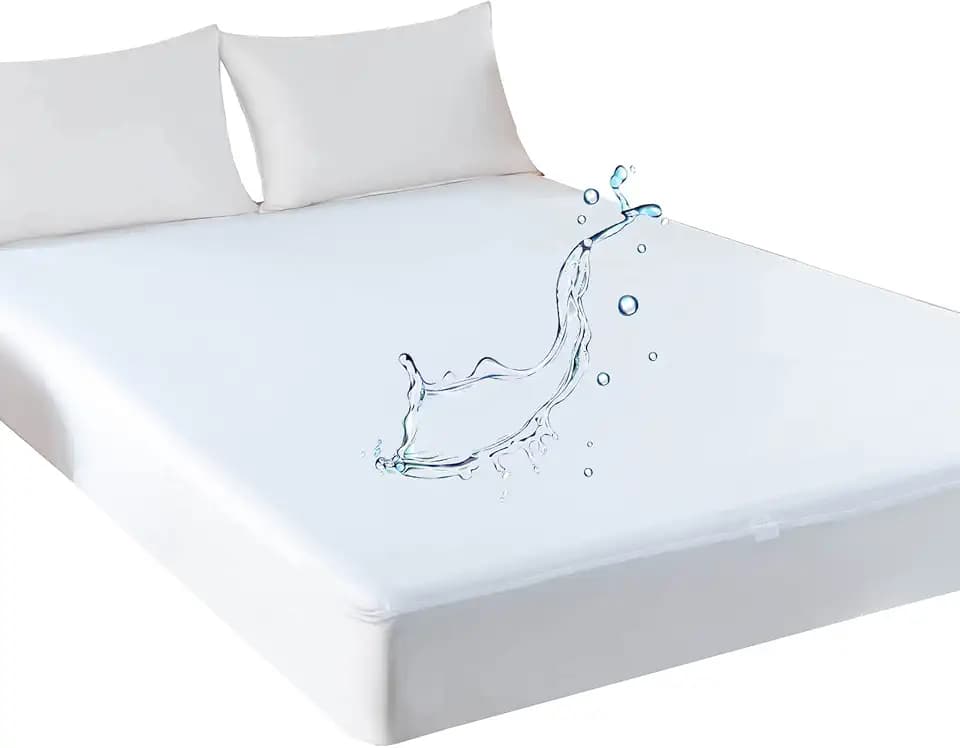 Kingnex Waterproof Twin XL Mattress Protector for College Bed