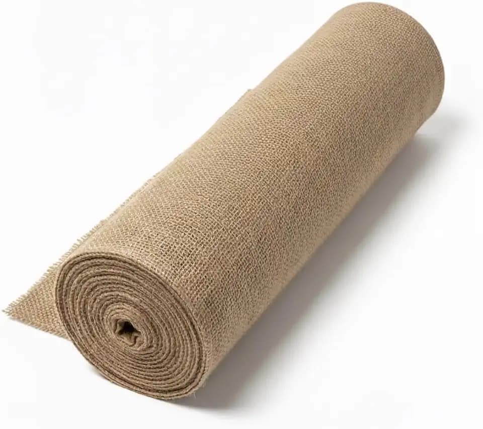 150 ft x 36 in Burlap Fabric Roll for Garden Art and Crafts by Jutemill