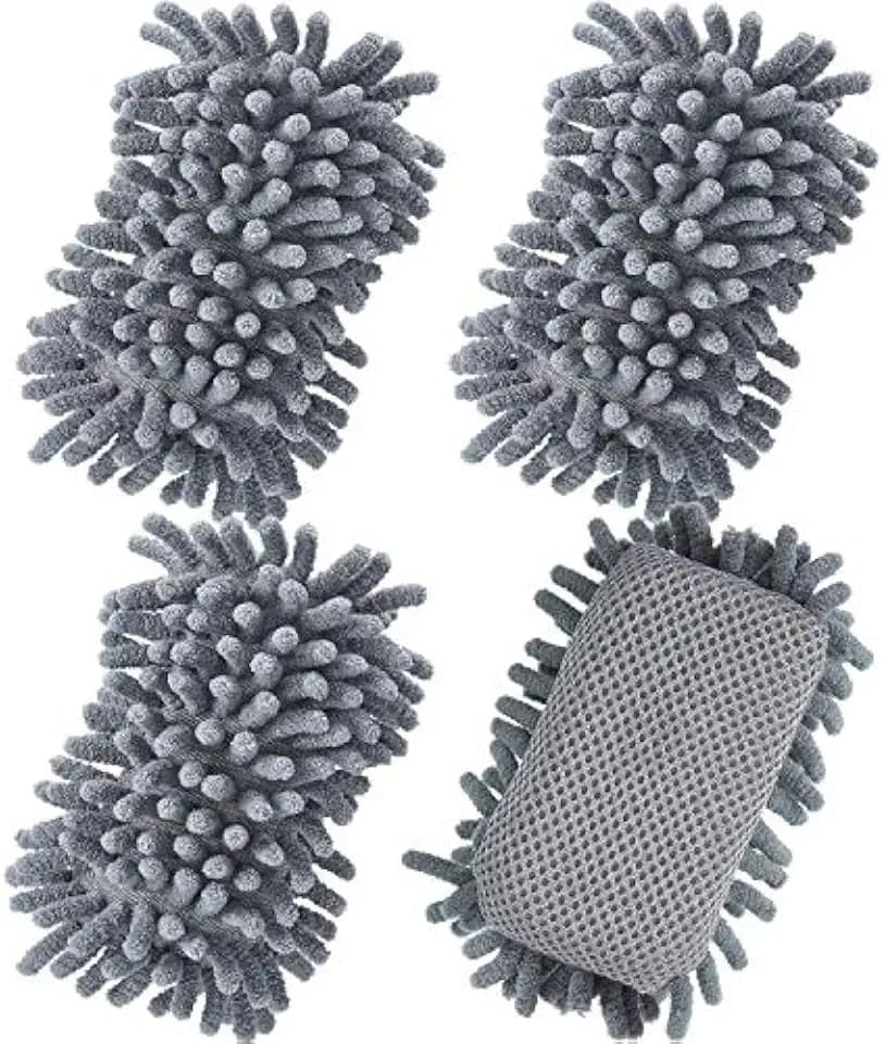 Zonon 4 Pcs 5" x 3" Dry Erase Eraser, Gray