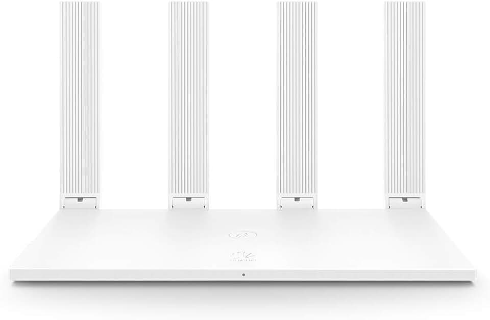 Huawei Wi-Fi WS5200 AC1200 Wireless Gigabit Router für die Verbindung zu Hause, Dual-Band, 5 Ethernet-Ports, WiFi Long Range, MIMO Multi-Benutzer, 28 nm Prozessor, App Control, schnelles Setup. Weiß