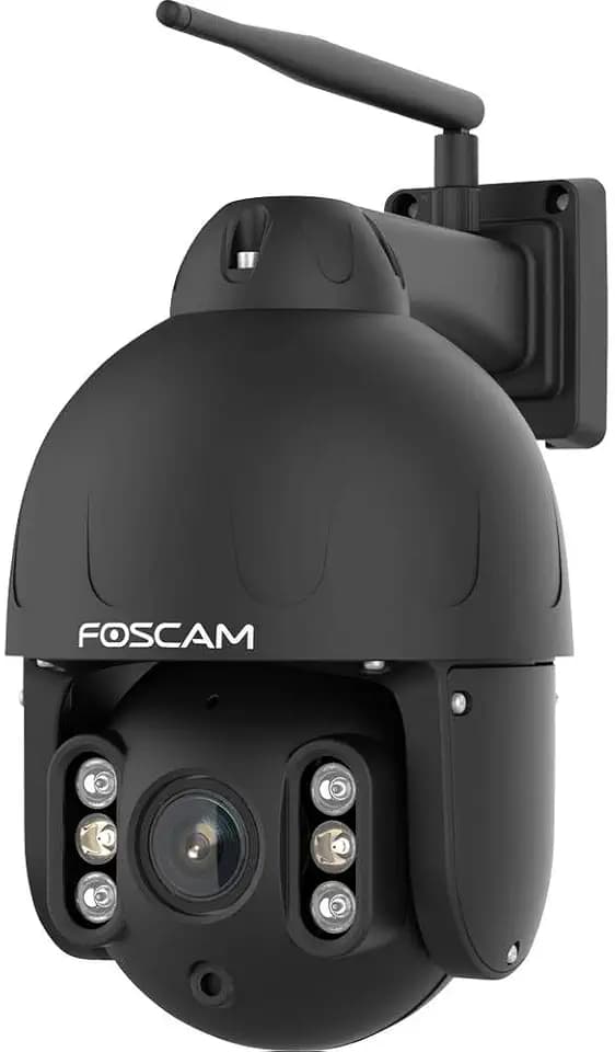 Foscam SD8P hochauflösende 8-MP Dualband-WLAN PTZ Dome Überwachungskamera mit 4-Fach optischem Zoom und intelligenter Personen- und Fahrzeugerkennung