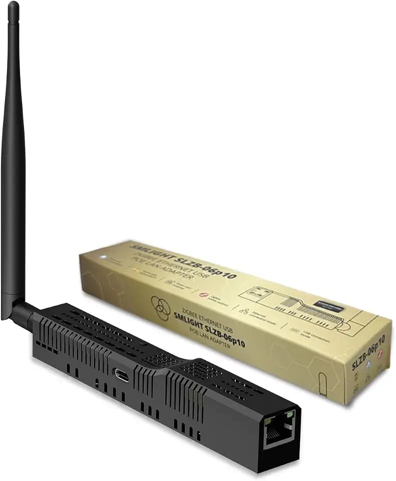 SLZB-06P10 - Zigbee 3.0 zu Ethernet, USB und WiFi Gateway Koordinator mit PoE, Universal Gateway für Home Assistent / Zigbee2MQTT / ZHA, Wireless Zigbee 3.0 USB Adapter