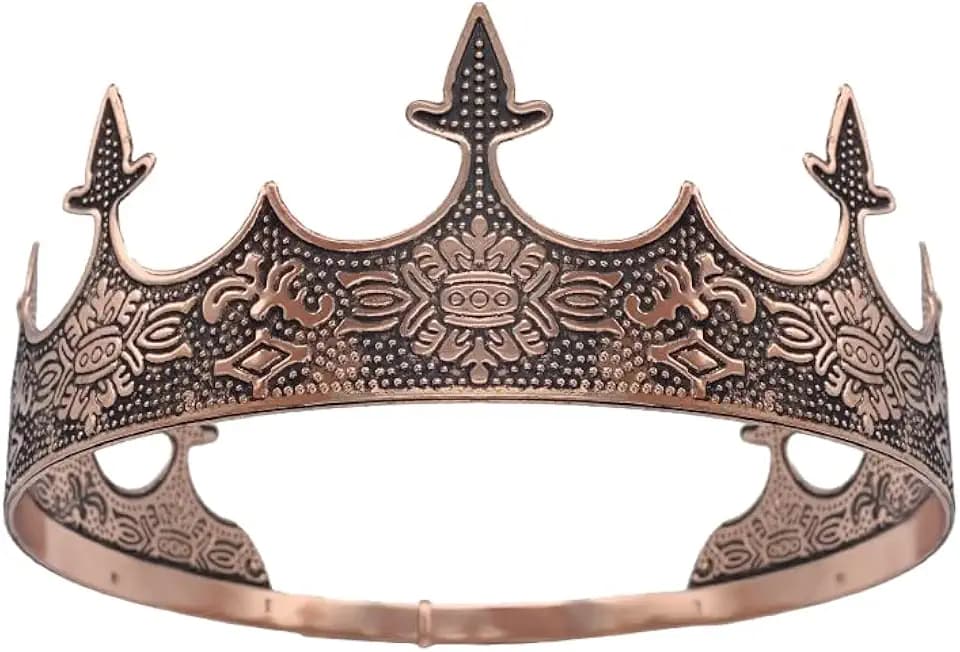 XEUZK King Crown for Men Crowns Tiara for Birthday Party Costume