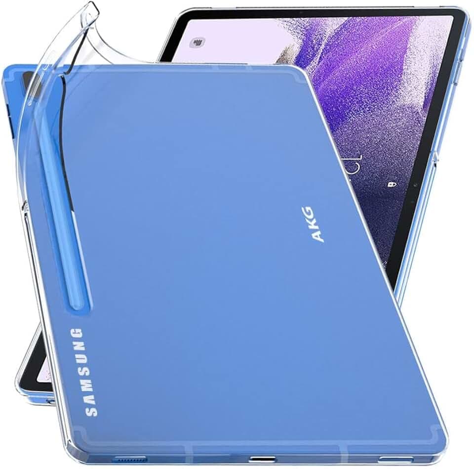 ebestStar - Hülle für Samsung Galaxy Tab S7 FE T730, 5G T736B, Silikon Handyhülle Cover, Klar TPU Schutzhülle, Slim Handy Case, Transparent