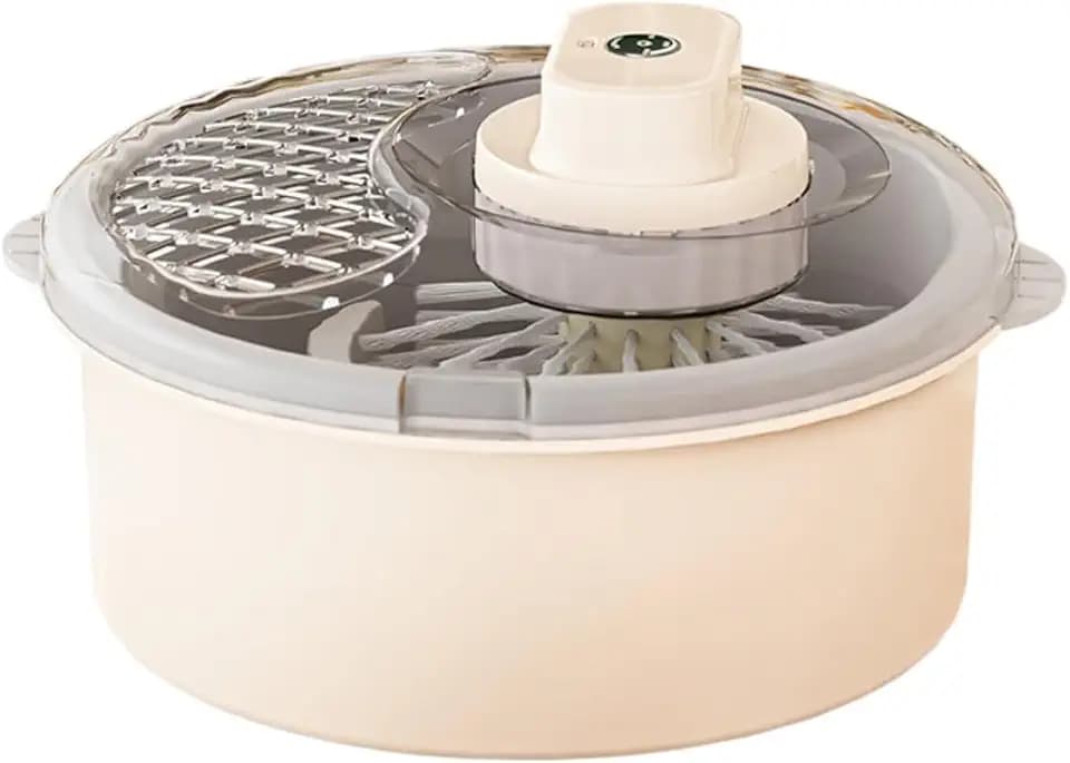 Salad Spinner and Produce Washer, Multifunctional Vegetable Dryer, Electric Lettuce Spinner with Non-Slip Base, Fruit and Veggie Cleaner for Kitchen Prep