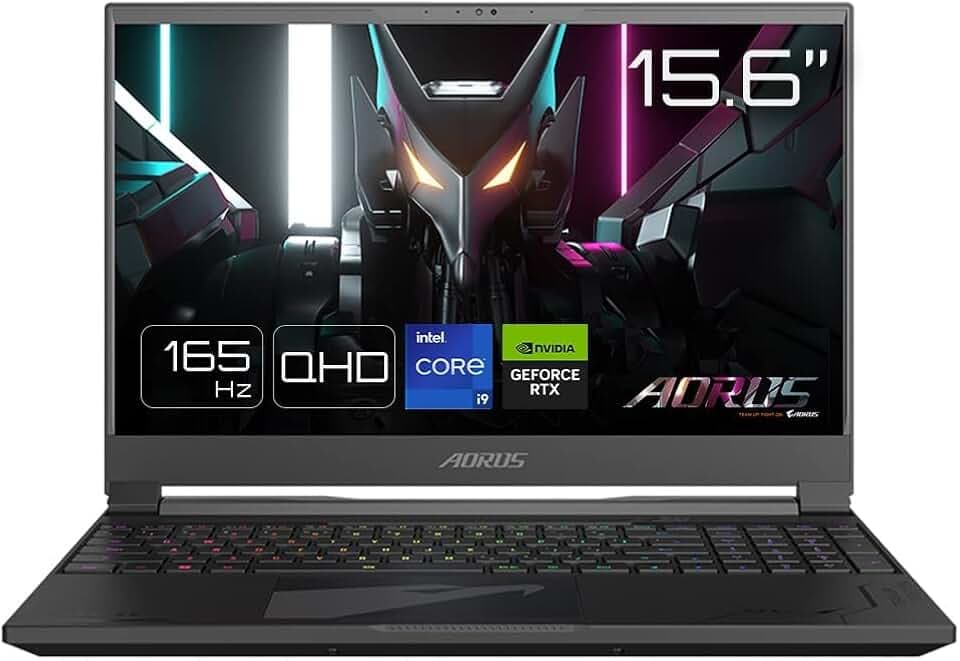 Gigabyte AORUS 15X Gaming Laptop | 15,6" 165Hz QHD Display | Intel Core i9-13980HX | Nvidia GeForce RTX 4070 | Windows 11 | AORUS 15X ASF-B3DE754SH