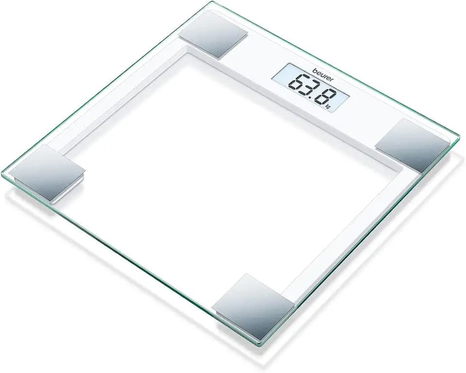 Beurer GS 14 Glaswaage (Bis 150 kg Tragkraft und 100 g Einteilung)