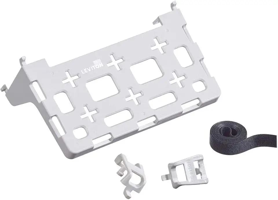 Leviton Plastic Universal Shelf Bracket for Structured Media Center, 49605-AUB