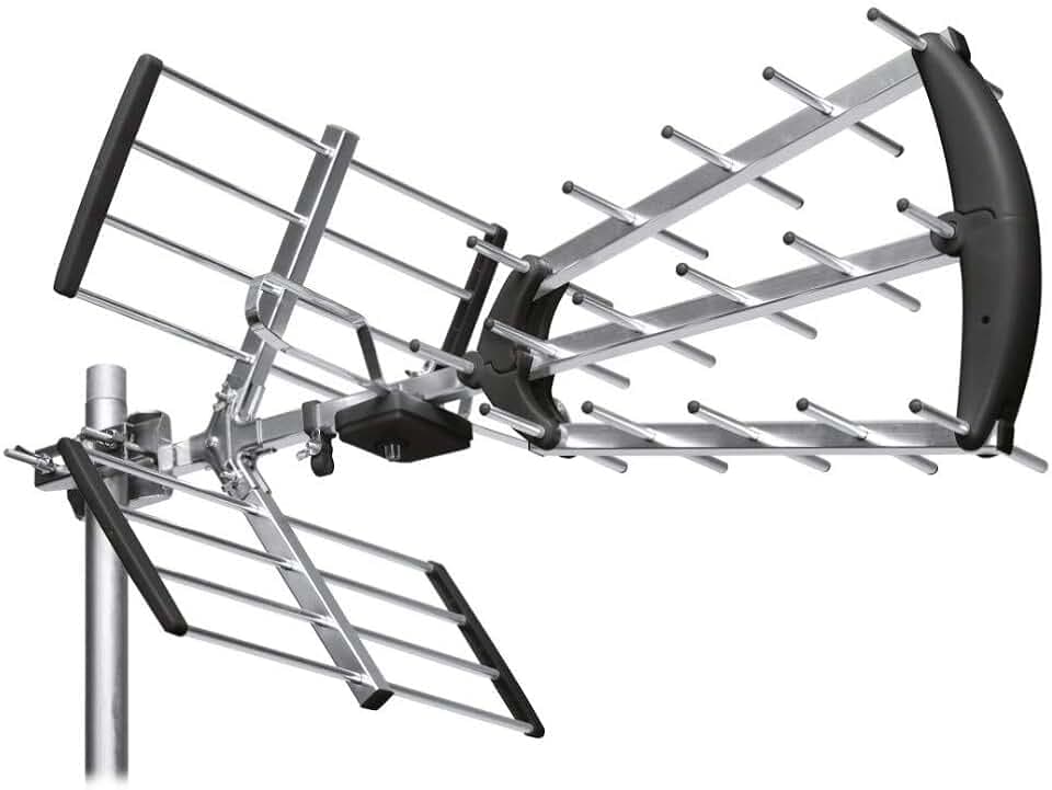 Metronic Astrell 011034 Außenantenne Trinappe 20dB – Filter 4G – UHF – F-Stecker