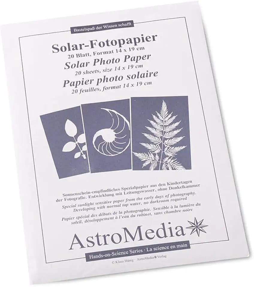 Das Solar-Fotopapier (14x19cm), 20 Blatt