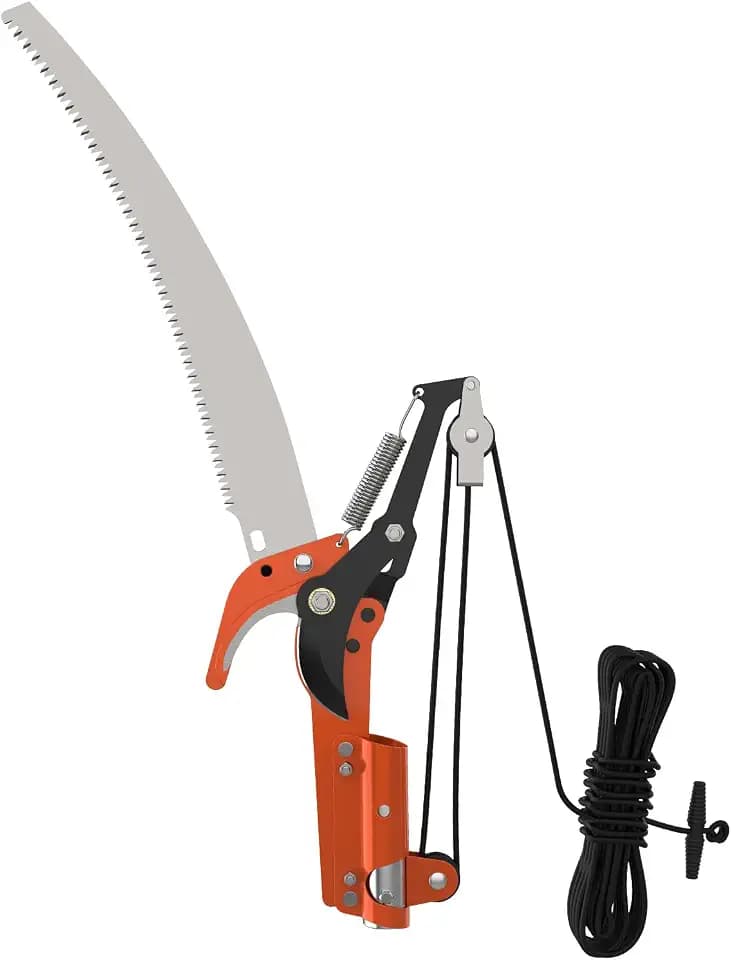 LAANPOLE Manual Tree Trimmer, Handheld Saw for Pruning, Cutting and Trimming Branches in Yard, Garden and Patios【 No Pole 】