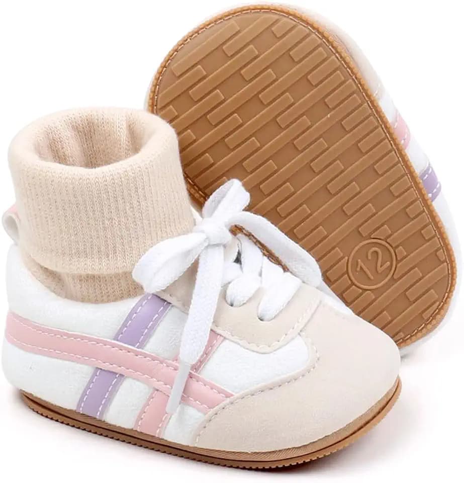 Baby Shoes Girls Boys First Walking Shoes Non Slip Soft Sole Breathable Slippers Toddler Lightweight Sock Sneakers