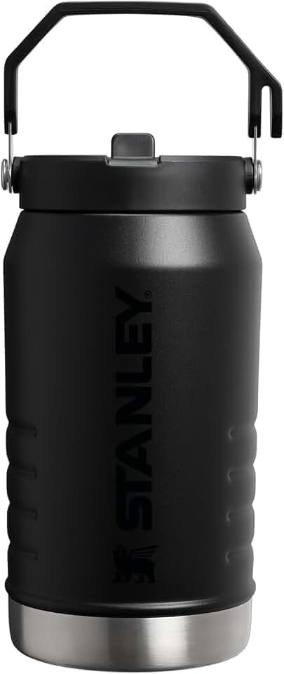 STANLEY IceFlow Flip Straw 2.0 Jug, 64 oz, Black 2.0