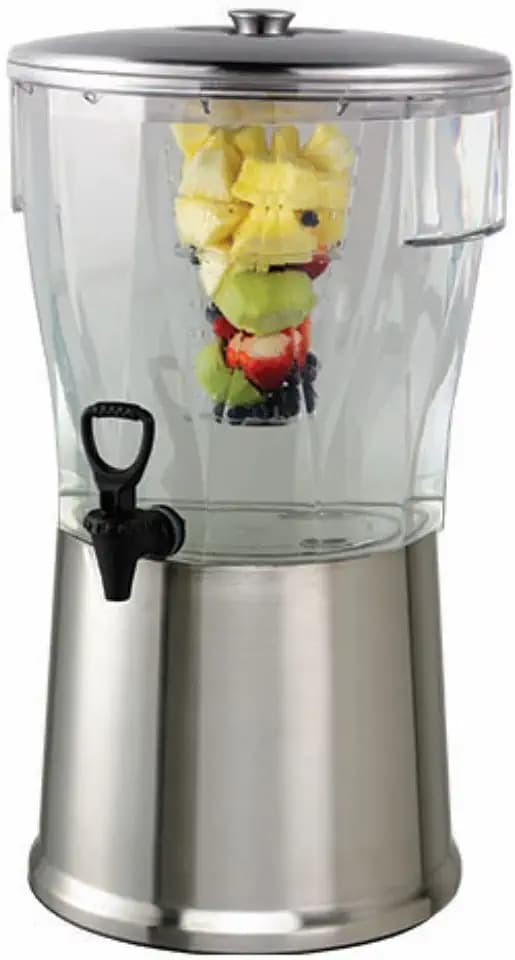 Service Ideas Beverage Dispenser with Infuser, 5 Gallon, Stainless Steel