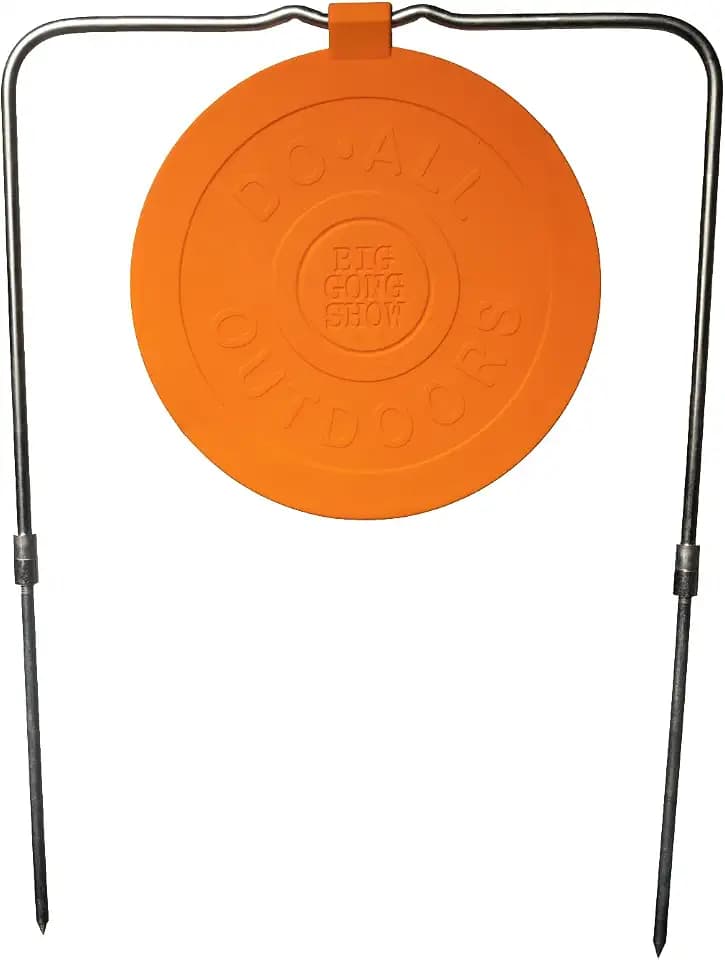 Do-All Outdoors Big Gong Show 9" Self-Healing Shooting Target Rated for .22-.50 Caliber , Red, Small
