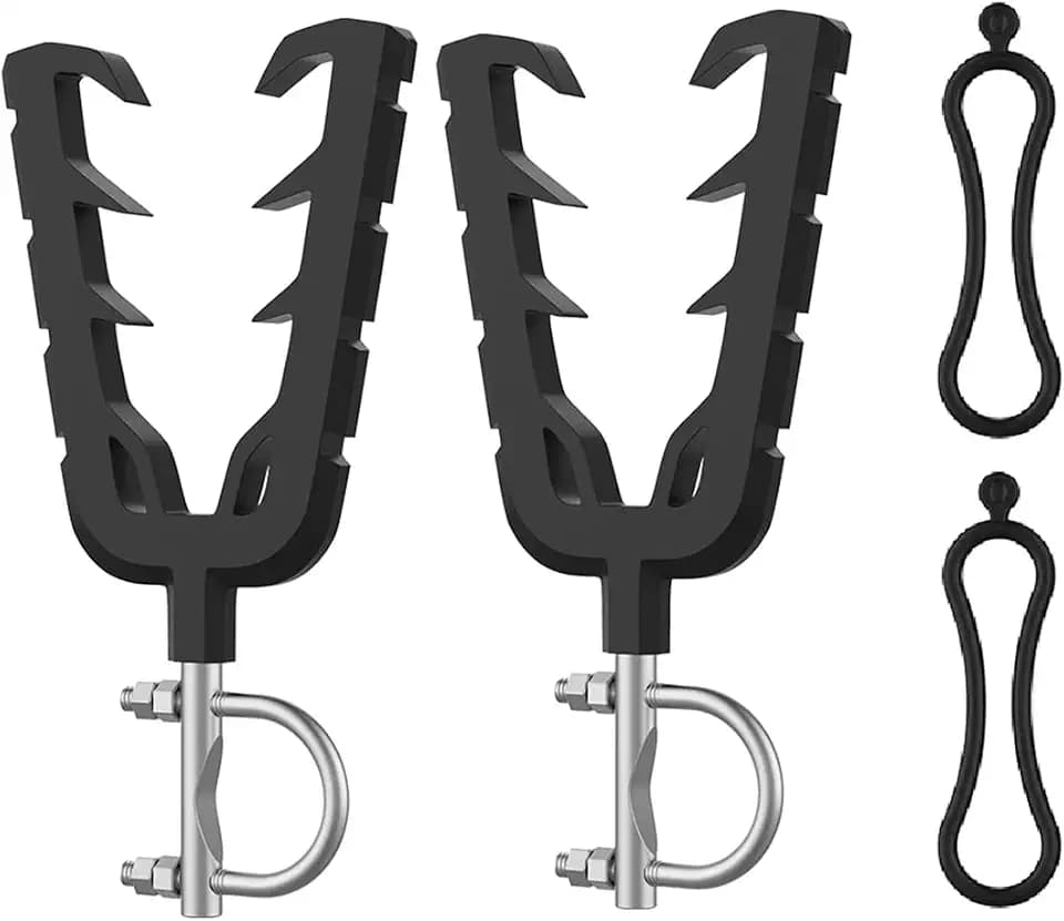 KEMIMOTO ATV Tool Holder, Hunting Bow Rack Mount with Rubber Straps