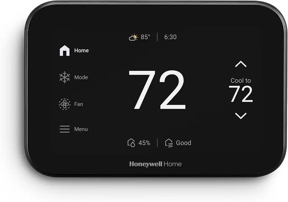 Honeywell Home X8S Premium Smart Wi-Fi Thermostat, Black