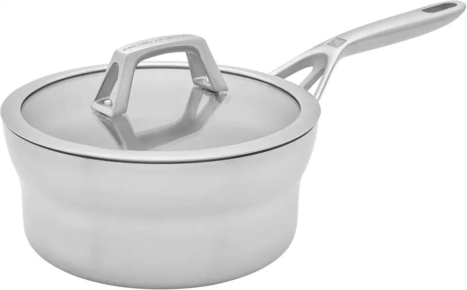 ZWILLING Motion Stainless Steel 2.5-qt Stainless Steel Saucepan with Lid
