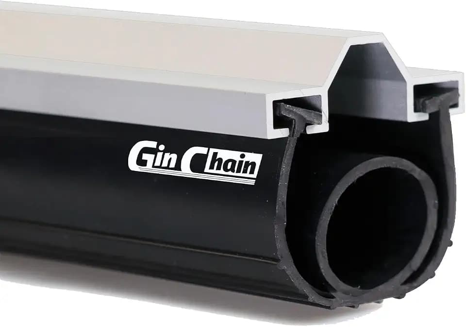16.5 ft Garage Door Bottom Seal Kit with Aluminum Track