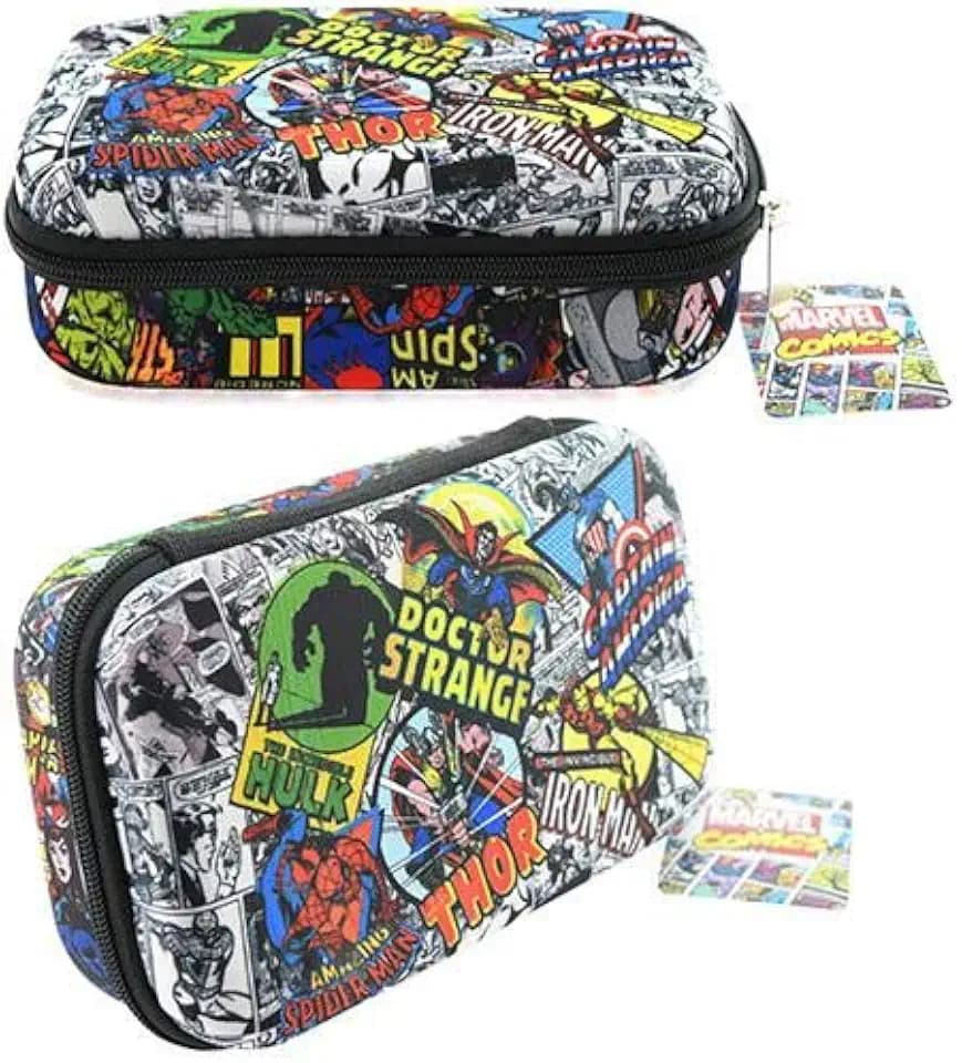 Marvel Avengers Spiderman Thor Hulk Comics Molded Pencil Case