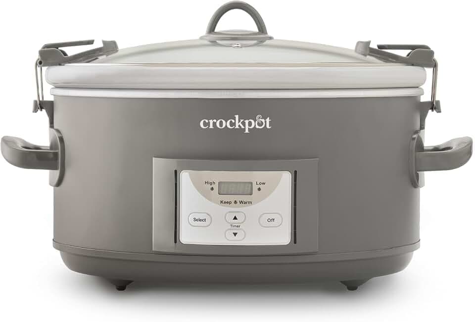 Crockpot® Programmable 7-Quart Cook and Carry Slow Cooker, Grey