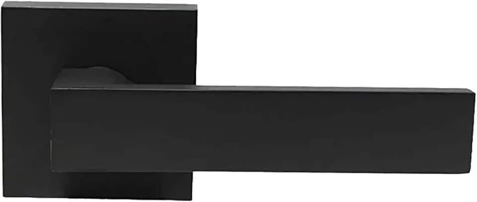 Probrico Heavy Duty Half Dummy Lever in Matte Black, Non-Turning Interior Inactive Door Handle for Clost Pantry, Left or Right Handed