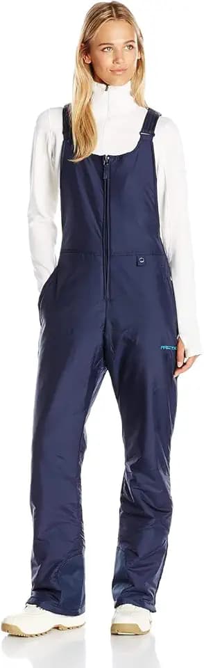 Arctix Women's Essential Insulated Ski Bibs, Water Resistant Snow Pants for Skiing & Snowboarding
