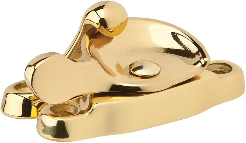 SCHLAGE Ives by Schlage 07MB3 Schlage 07Mb-605 Sash Crescent Lock, Solid, Bright, Brass