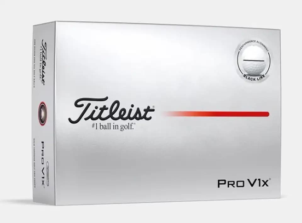 Titleist Pro V1x Performance Alignment Golf Balls (White/Black, 12pk) 2025