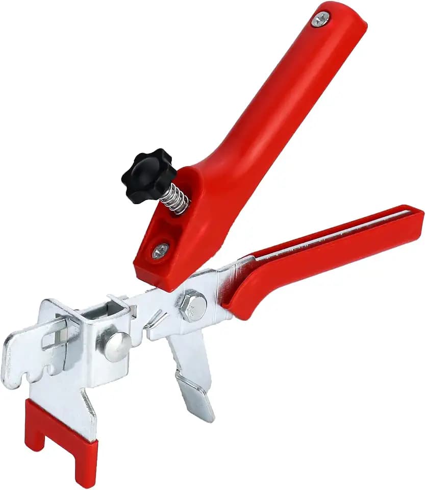 QWORK Professional Tile Levelling Plier – High Tension PVC Hand Rod for Quick Tile Installation & Lippage Prevention - Ergonomic Design Suitable for Both DIY and Precise Tile Alignment - 1 Pack