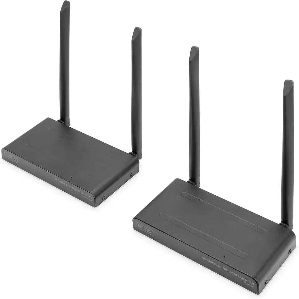 DIGITUS Wireless HDMI KVM Extender Splitter (1x4) – UHD 4K 30 Hz