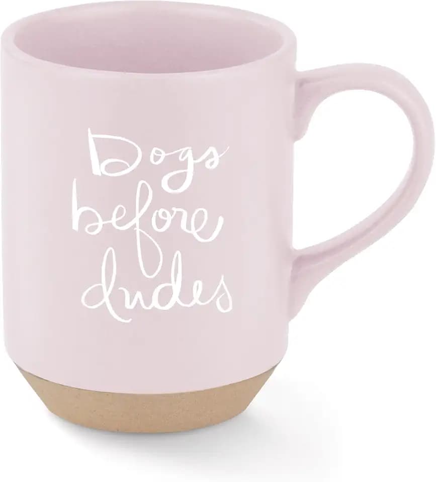 Fringe Studio "DOGS BEFORE DUDES" Stoneware New York Mug, PetShop Collection (429074)