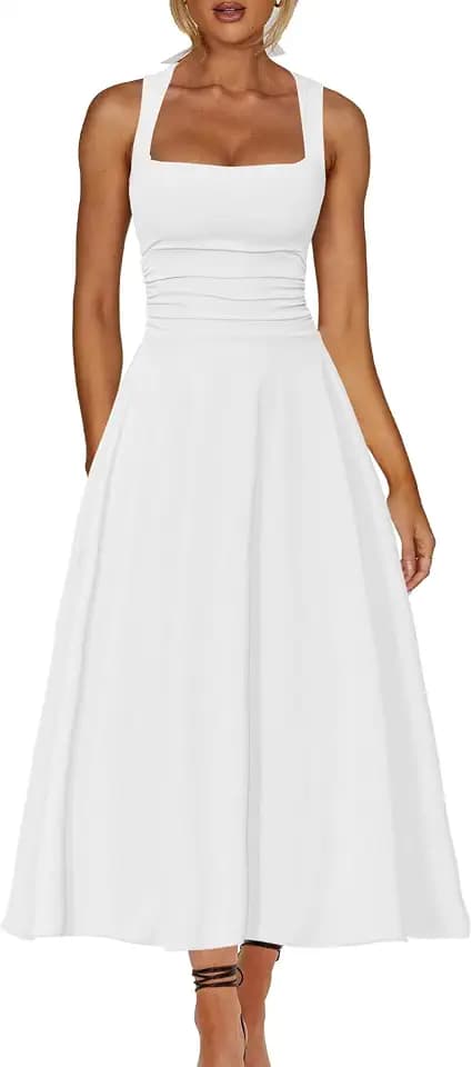 Kaximil Women's Elegant Corset A Line Formal Maxi Dress