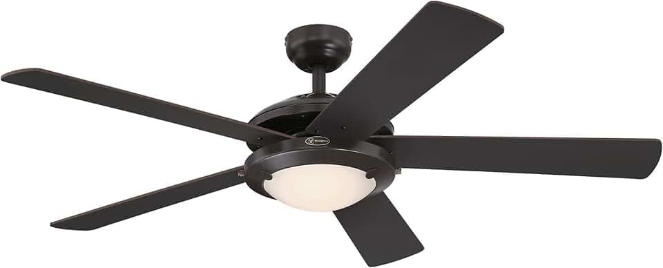Westinghouse 7307200 Comet LED Ceiling Fan with Light, 52-Inch, Espresso