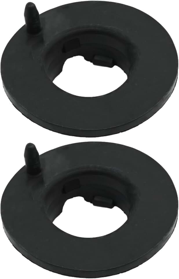Federisolator Hintere obere Federung Antiquietsch 8V515599AA für Ford Fiesta Mk7 2007–2023 und Figo KA+ ab 2015, Metall, Schwarz, 2 Stück
