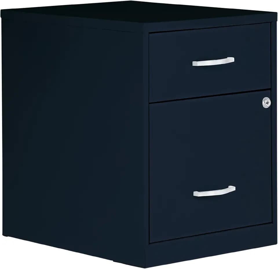 NuSparc 2 Drawer Locking Filing Cabinet | Pre-Assembled Steel Construction | Low-Profile Design is Perfect for Home and Small Office | Letter-Size | Assembled in USA