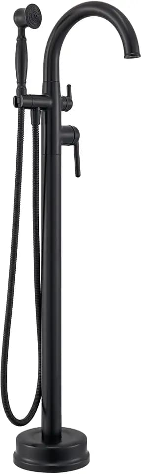 Free Standing Tub Faucet, Classic, Elegant, Matte Black